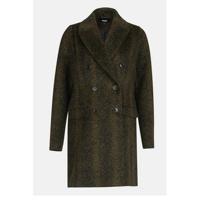 Eksept by Shoeby coat met dierenprint groen - thumbnail