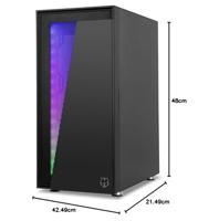 ATX Semi-toren BehuizingNox-Xtreme Hummer Blaster Zwart - thumbnail