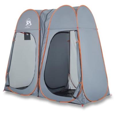 VidaXL Privacytent pop-up waterdich grijs en oranje VidaXL Privacytent pop-up waterdich grijs en oranje