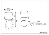 Trio SchemerlampjeSophia zwart met goud - R50821002 - thumbnail