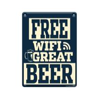 Paperdreams Tekstbord metaal - free wifi - thumbnail