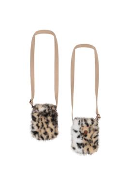 NoBell winter tas meisjes - bruin - Bag - animal fur