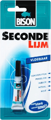 Secondelijm Vloeibaar 3 G Tube Kaart Secondelijm Meuwissen - Meuwissen agro