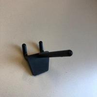 Boardhaak enkel 50mm zwart hoh 25mm - thumbnail