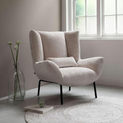 MUST Living Fauteuil 'Astro' Chenille, kleur Naturel