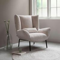 MUST Living Fauteuil 'Astro' Chenille, kleur Naturel - thumbnail