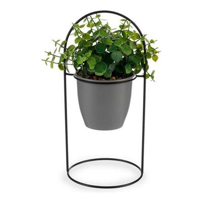 Decoratieve plant Grijs Met steun Metaal Plastic (14 x 30 x 14 cm)