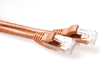 ACT IB2203 U/UTP CAT6A Patchkabel Snagless Bruin - 3 meter