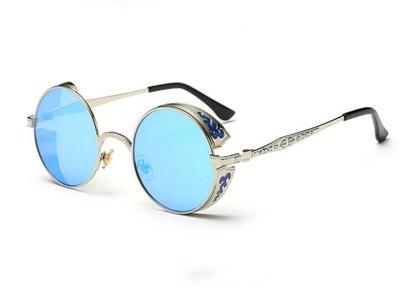 Retro gesneden ronde zonnebril