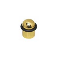 Intersteel Deurstop met ring - messing gelakt - thumbnail