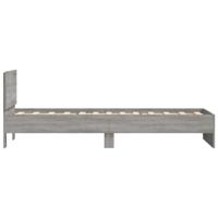 Bedframe met hoofdeinde bewerkt hout grijs sonoma 90x200 cm - thumbnail