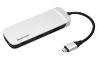 Kingston Nucleum C-HUBC1-SR-EN USB C Hub Type-C Adapter (met USB 3.0 interfaces, Type-C (Power delivery) voor het opladen van andere Type-C apparaten, USB voor gegevensoverdracht), Única - thumbnail