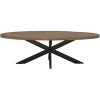 Sohome Ovale Eettafel 'Yannick' Mango met staal, 180 x 90cm - thumbnail