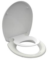 Toiletzitting Schutte Family White Duroplast Soft Close Met Geïntegreerde Kinderzitting Wit - thumbnail