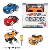 Toi-Toys Toi toys auto met 4 losse wielen - thumbnail