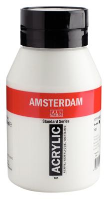 Royal Talens Amsterdam Standard Series Acrylverf Pot 1000 ml - Titaanwit 105