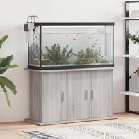 VidaXL Aquariumstandaard 101x41x58 cm bewerkt hout grijs sonoma eiken - thumbnail