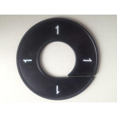 Maatring 9cm zwart/wit 1