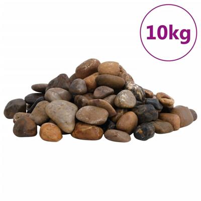 Kiezelstenen gepolijst 2-5 cm 10 kg meerkleurig