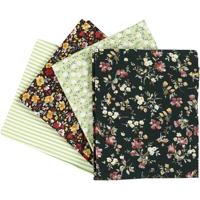 Creativ Company Patchwork stof groen 45x55cm, 4st. - thumbnail