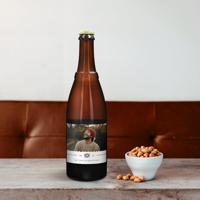Westmalle Tripel bier met eigen label - 750 ml - thumbnail