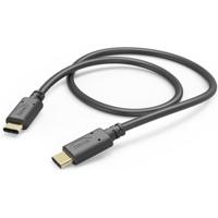 Hama 00201589 USB-laadkabel USB 2.0 USB-C stekker, USB-C stekker 1.00 m Zwart - thumbnail