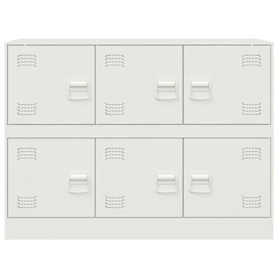 Dressoir 99x39x73 cm staal wit