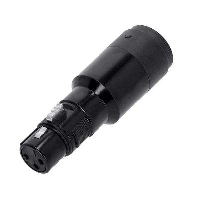 Adam Hall 4 Star A XF3 SM4 XLR female naar 4-polig male speaker verloopplug Adam Hall 4 Star A XF3 SM4 XLR female naar 4-polig male speaker verloopplug