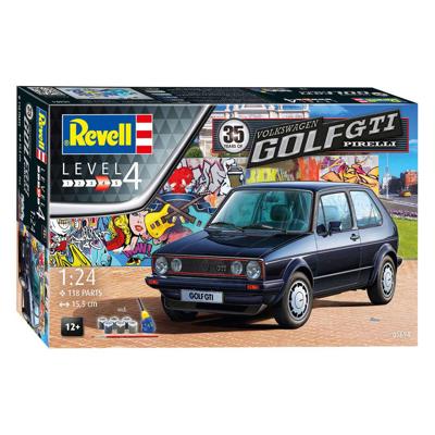Revell 05694 35 Years VW Golf GTI Pirelli Auto (bouwpakket) 1:24 Revell 05694 35 Years VW Golf GTI Pirelli Auto (bouwpakket) 1:24
