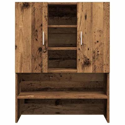 Wasmachinekast 70,5x25,5x90 cm oud houtkleurig - thumbnail