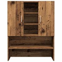 Wasmachinekast 70,5x25,5x90 cm oud houtkleurig - thumbnail