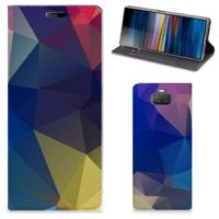 Sony Xperia 10 Stand Case Polygon Dark - thumbnail
