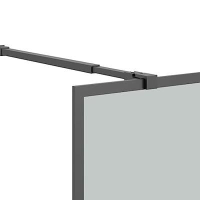 Inloopdouchescherm 80x195 cm donker gehard glas - thumbnail