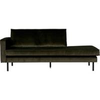 WOOOD Daybed 'Rodeo' Links, Velvet, kleur Groen - thumbnail