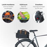 Bagagedragertas Basil Miles XL Pro 9-36 liter 31 x 23 x 20 cm - black slate - thumbnail