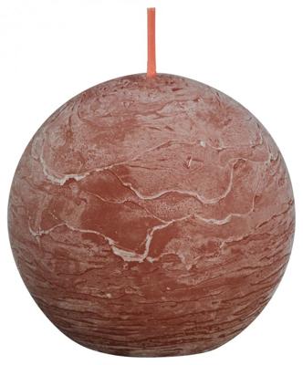 Bolsius Rustiek bolkaars shine 76 suede brown (1 st)