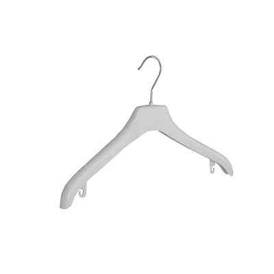 Mantel/kostuumhanger wit brede sch 38cm