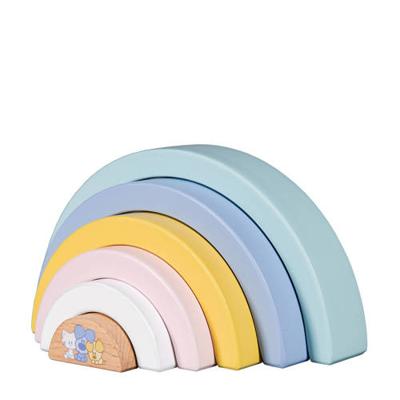 Rubo Toys Woezel en pip baby regenboog Rubo Toys Woezel en pip baby regenboog