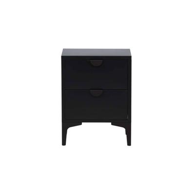 Nohr Nachtkastje 'Danyella' Met 2 laden, Metaal, kleur Zwart