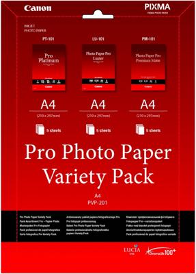 Canon PVP-201 Pro Photo Paper Variety Pack A4 3x5 vel