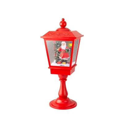 Led-lantaarn Lumineo Rood Kerstman Muziek Bewegings