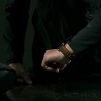 Nomad Traditional lederen horlogeband brown / zwarte hardware 45/46/49 mm - Rustic Brown - thumbnail