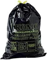 KOMO Afvalzak | Gerecycled LDPE | 60x80cm | grijs | 20 rol - thumbnail