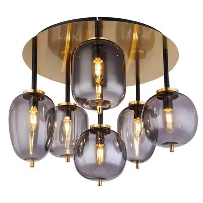 Globo Gouden plafondlampBlacky I 6-lichts - 15345-6DMM