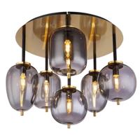 Globo Gouden plafondlampBlacky I 6-lichts - 15345-6DMM - thumbnail