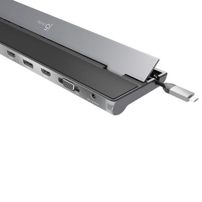 j5create USB-C™ Triple Display Docking Station with 100W PD Adapter - EU