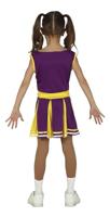 Cheerleader Kostuum Meisje Paars - thumbnail