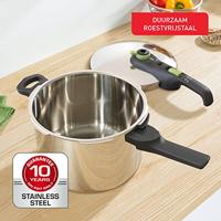 Tefal p25807 secure 5 trendy snelkookpan 6 liter met stoommand - thumbnail