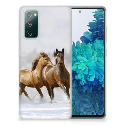 Samsung Galaxy S20 FE | TPU Hoesje | Paarden Samsung Galaxy S20 FE | TPU Hoesje | Paarden