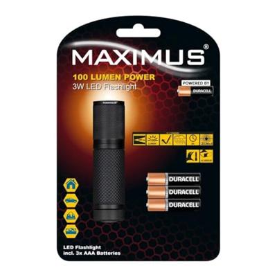 Maximus led zaklamp 3w ø2,8x10cm